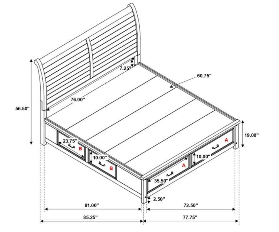 Barstow King Bed 206430KE