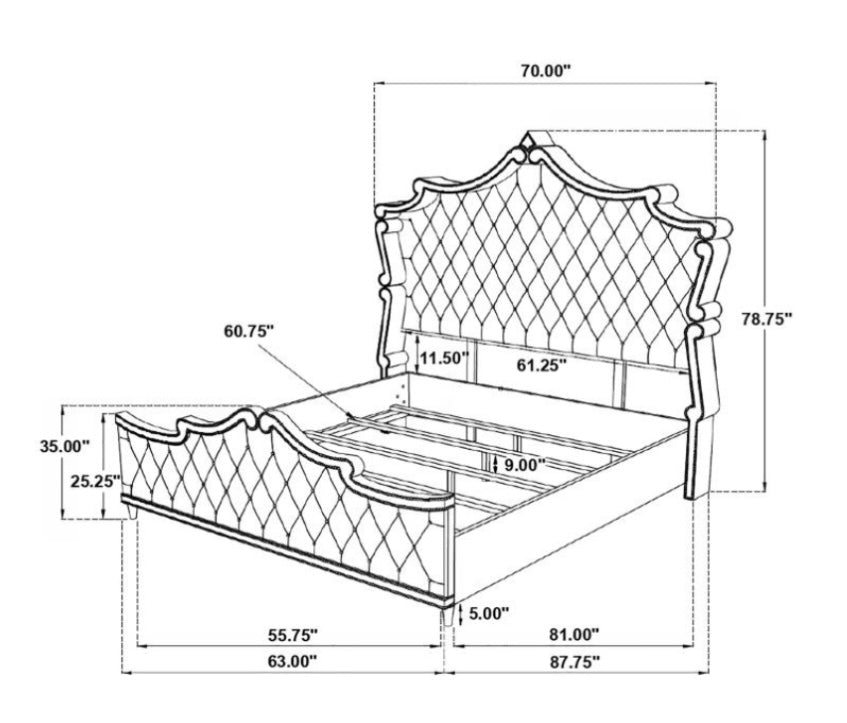 Upholstered Queen Bed 223581Q