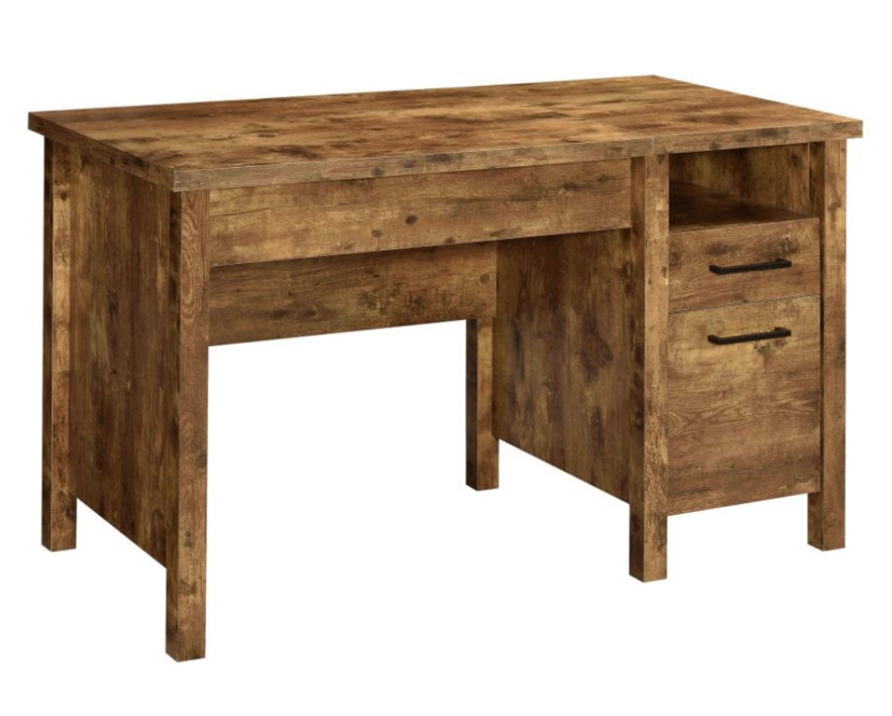 Delwin Lift Top Office Desk with File Cabinet Antique Nutmeg 881240