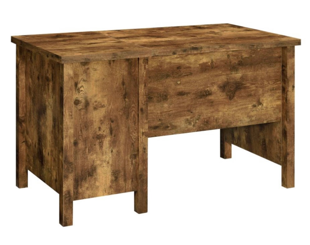 Delwin Lift Top Office Desk with File Cabinet Antique Nutmeg 881240