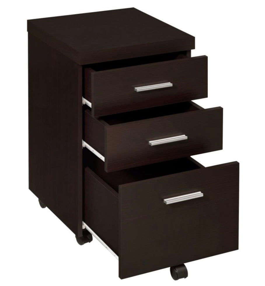 Skeena 3-piece Home Office Set Cappuccino 800901-S3