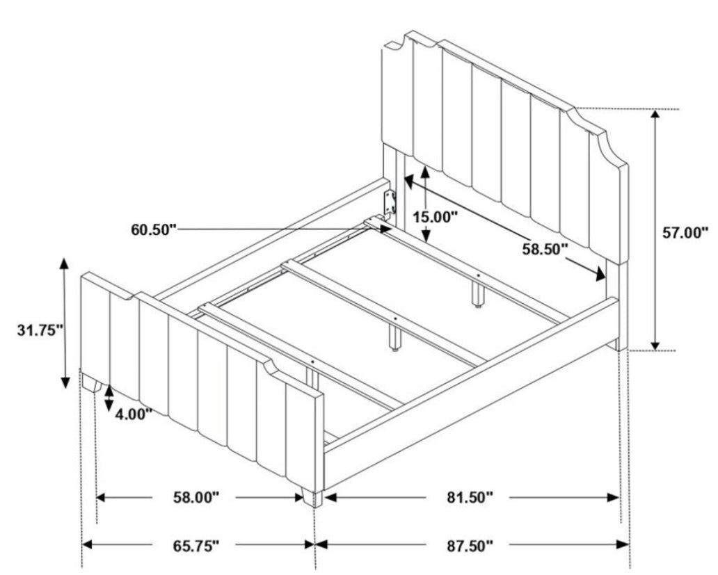Fiona Upholstered Queen Bed 306029Q