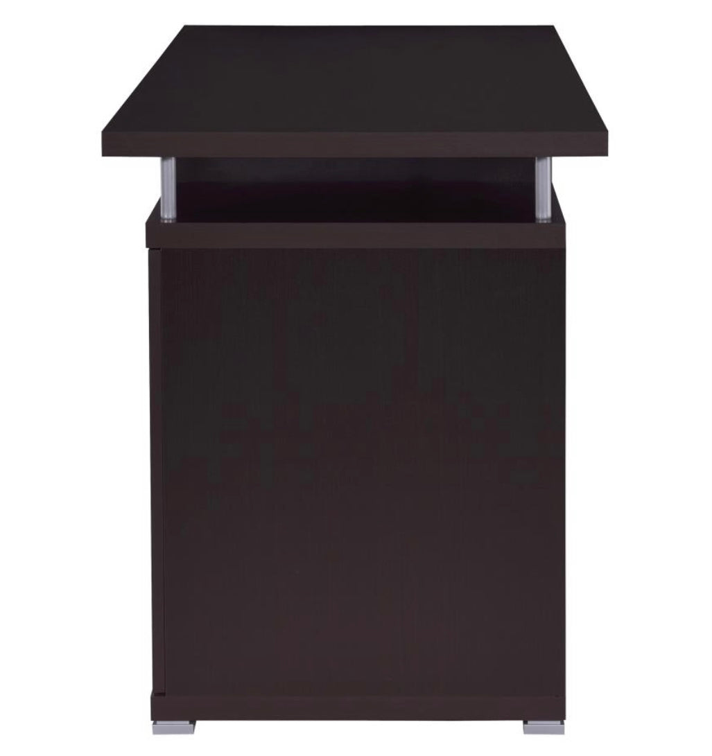 Tracy 2-drawer Computer Desk Cappuccino 800107