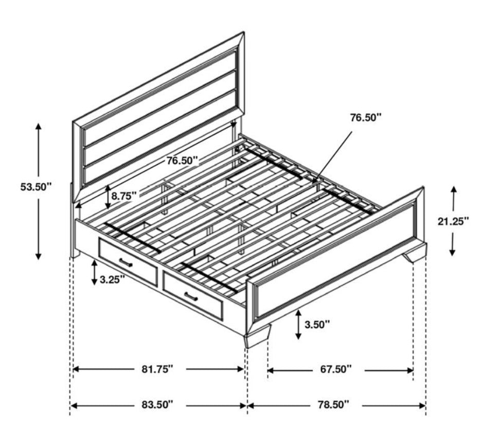 Kauffman King Bed 204190KE