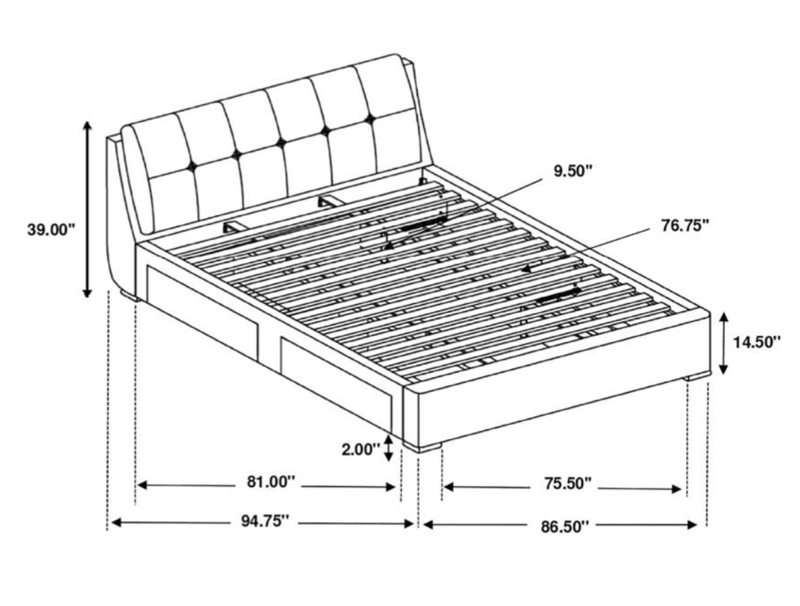 Upholstered King Bed 300523KE