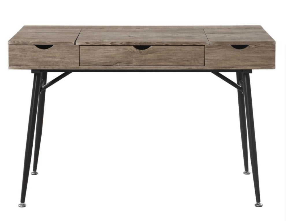 Rafael 1-drawer Writing Desk Rustic Driftwood 801935