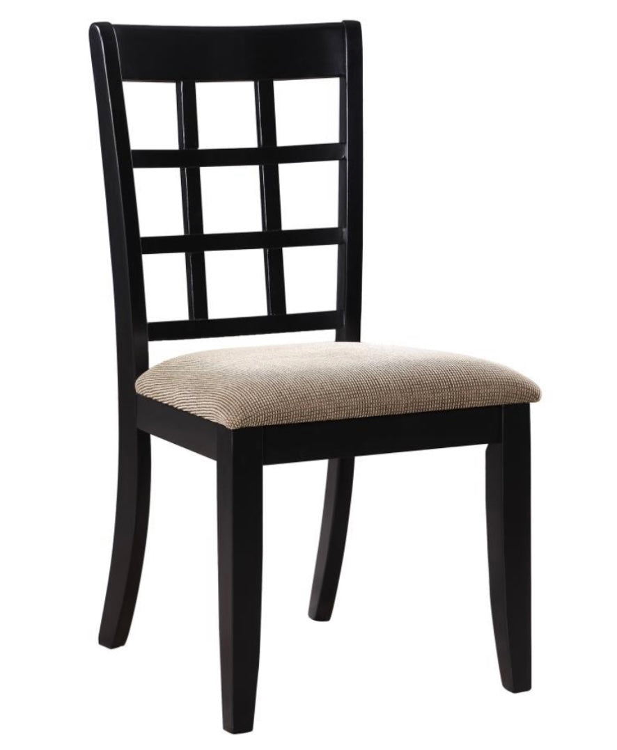 Newton 2-piece Writing Desk Set Black and Tan 800779