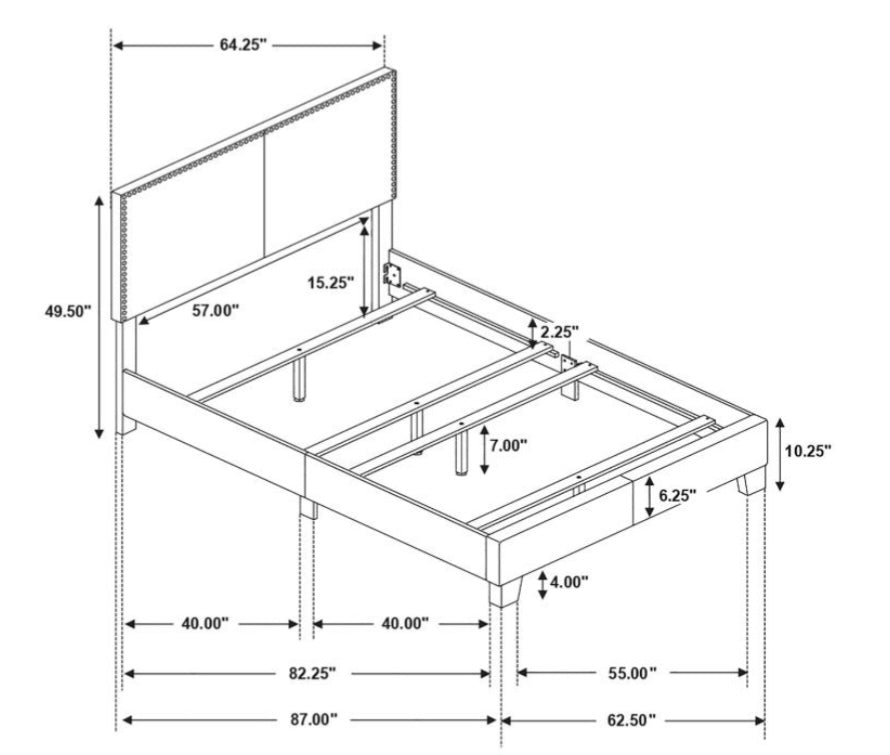 Boyd Upholstered Queen Bed 350071Q