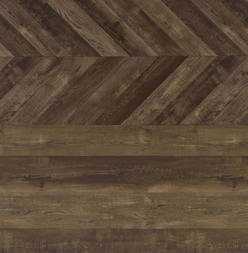 Millbrook 2-drawer Writing Desk Rustic Oak Herringbone and Gunmetal 882021