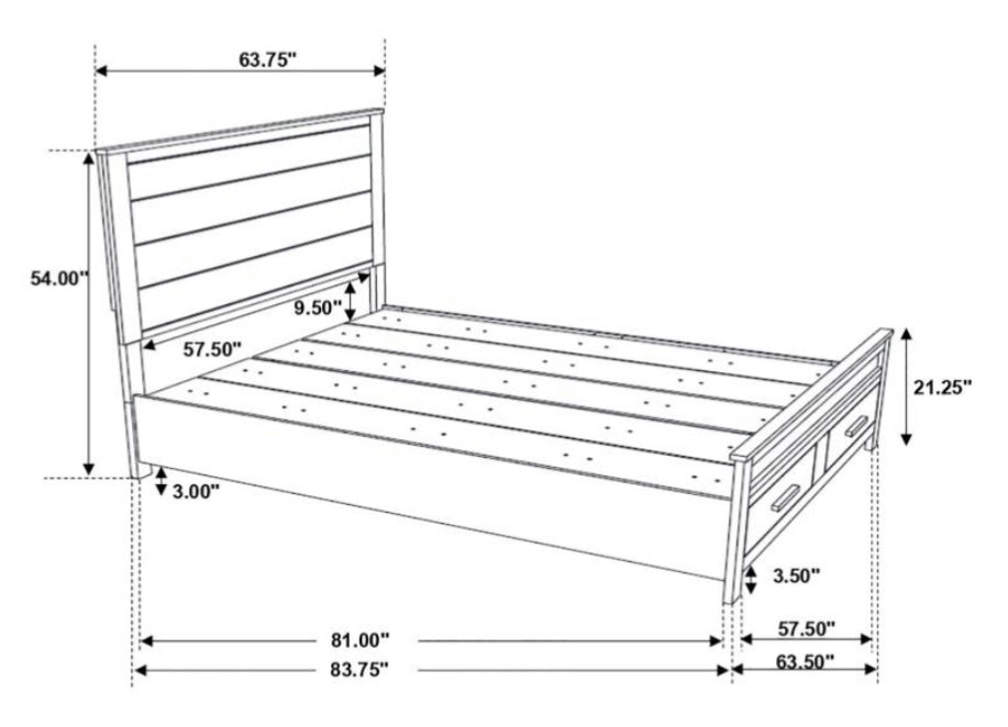 Woodmont Queen Bed 222631Q