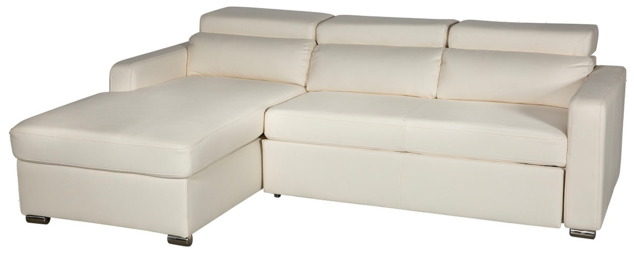 Kahlil Sectional White Left