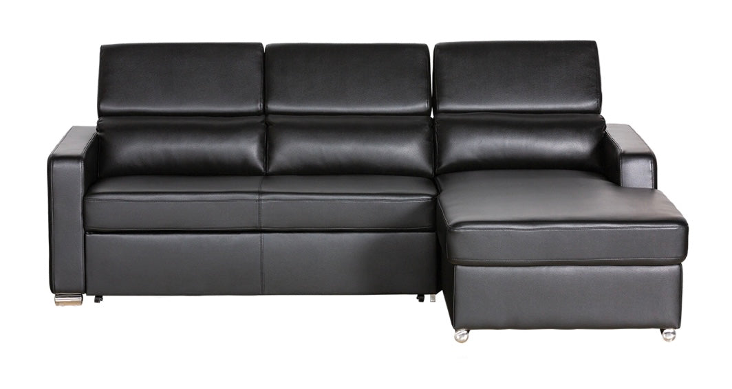 Kahlil Sectional Black Left