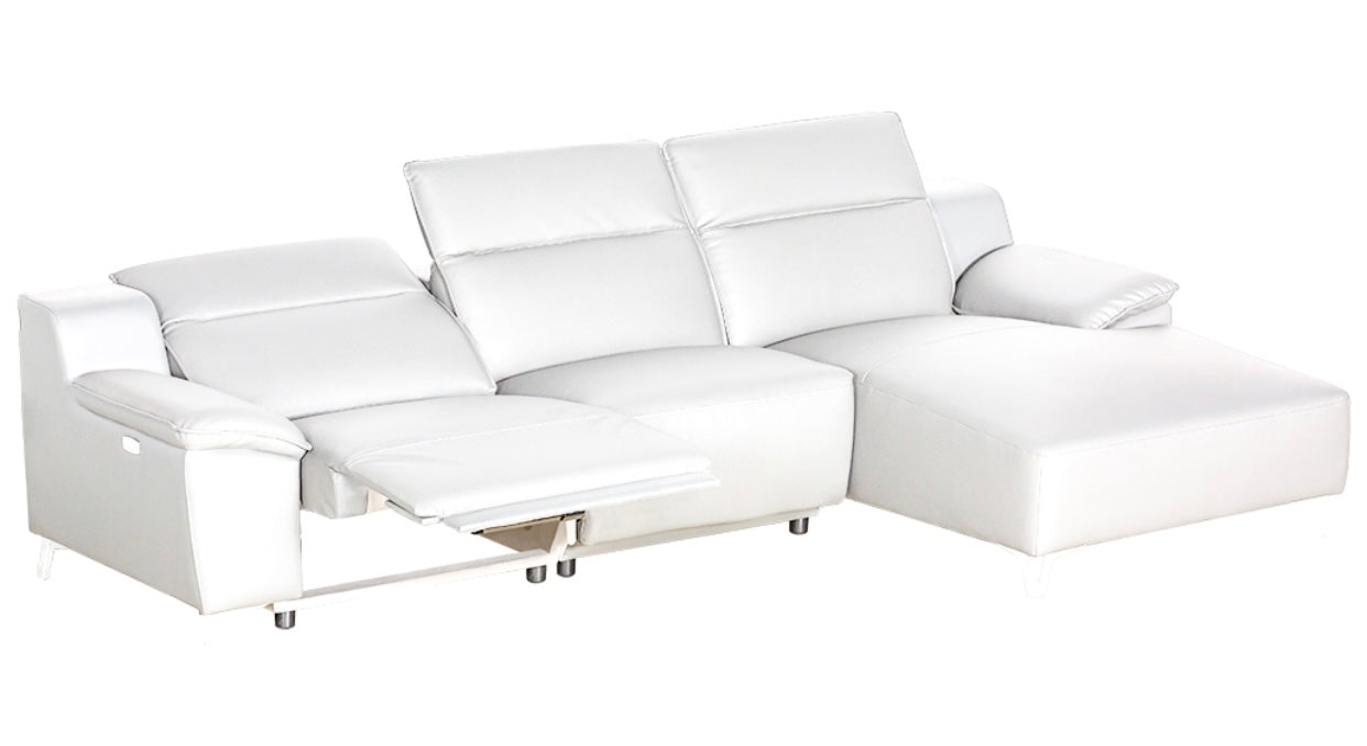 Melanie Sectional White Right