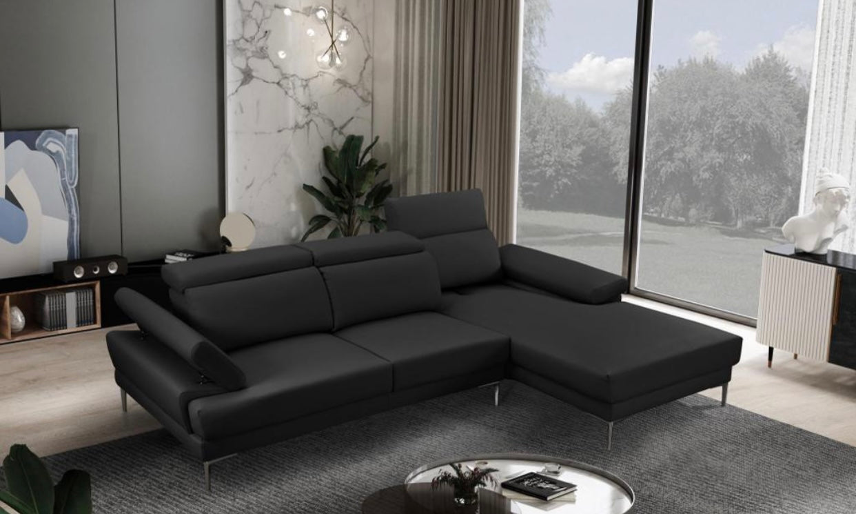 Kim Sectional Black Right