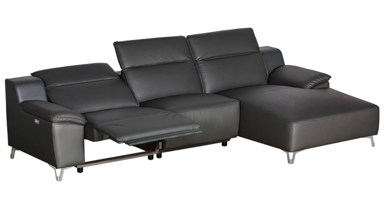 Melanie Sectional Black Right
