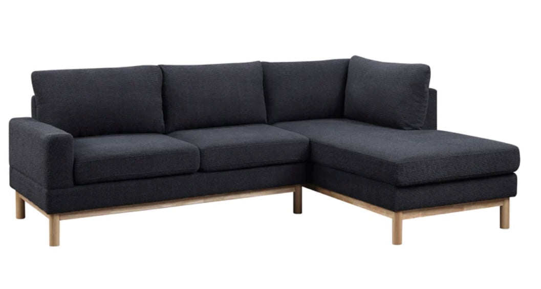 Anisa Black Sherpa RSF Sectional 83126