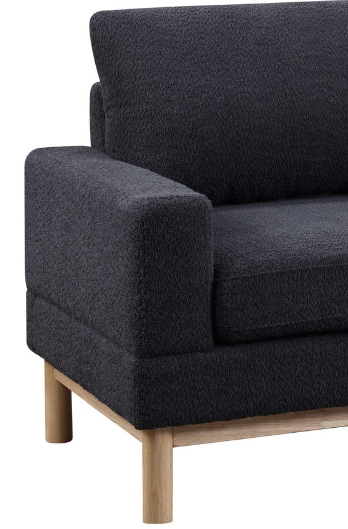 Anisa Black Sherpa RSF Sectional 83126