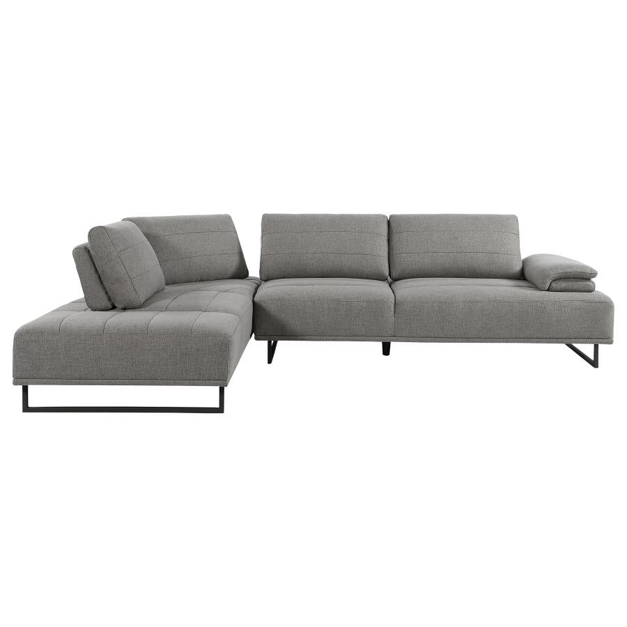 Arden 2-piece Adjustable Back Sectional Taupe 508888