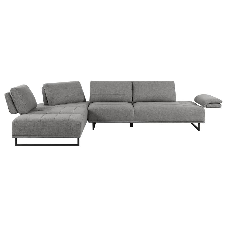 Arden 2-piece Adjustable Back Sectional Taupe 508888