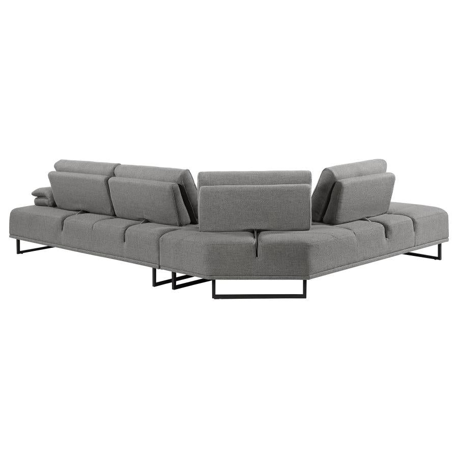Arden 2-piece Adjustable Back Sectional Taupe 508888