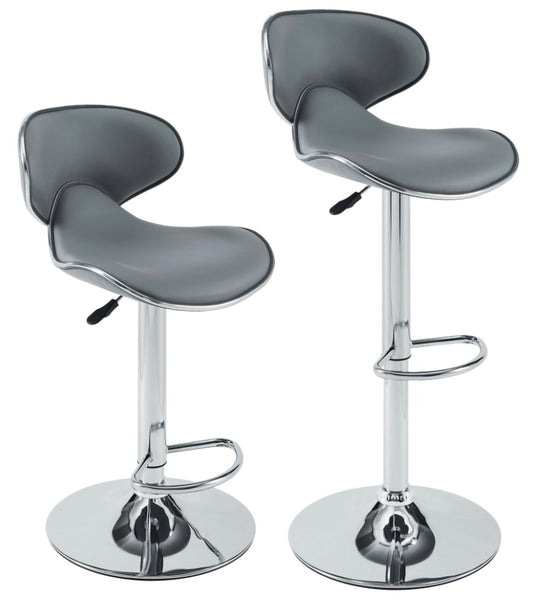 2 Gray Bar Stools