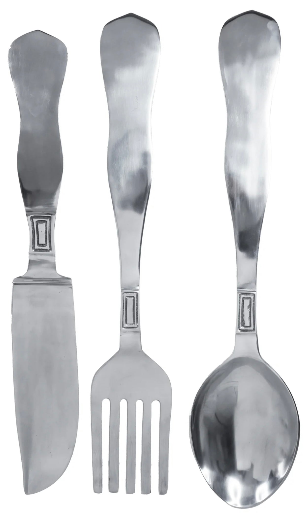 3pc Aluminum Utensil Wall Decor Set 34" SH-6573