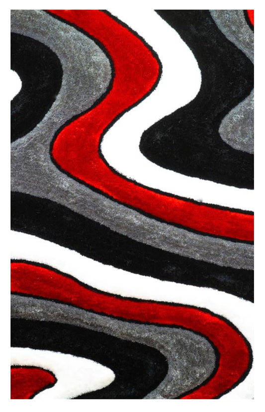 Red Winding Area Rug SH20614 RED