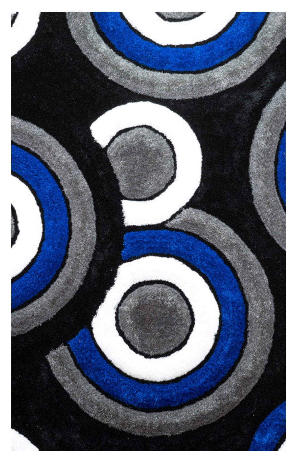 Blue Circles Area Rug SH1903BLUE