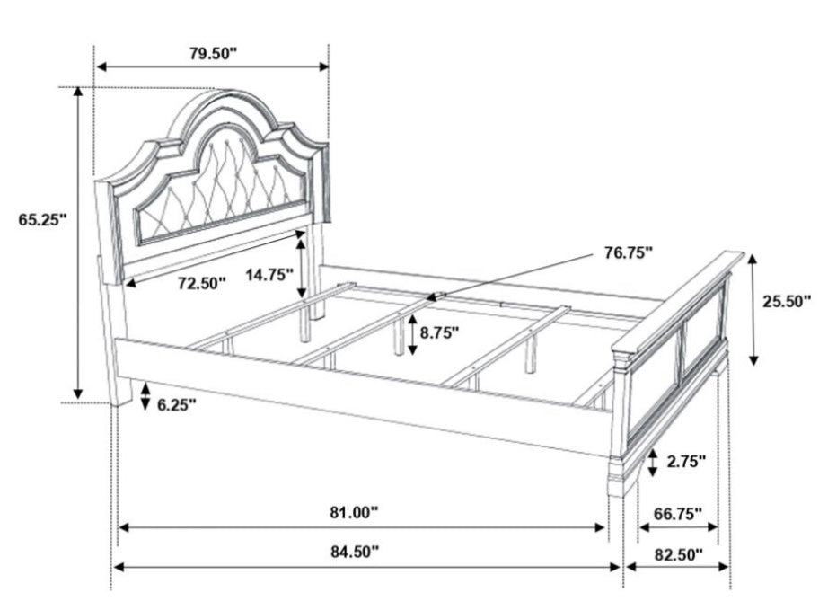 Manchester Upholstered Queen Bed 222891Q