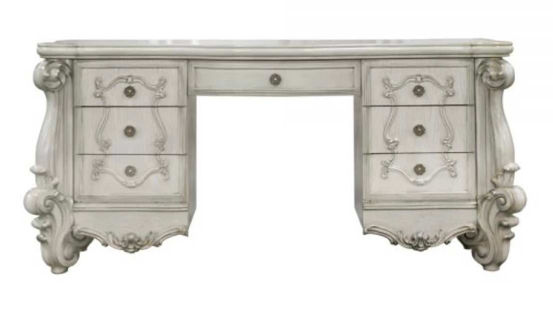 3 PCS Versailles Vanity Desk, Mirror and Stool 21137