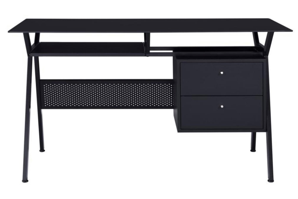 Weaving 2-drawer Computer Desk Black 800436
