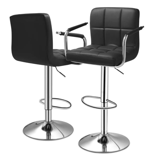 2 Black Bar Stools