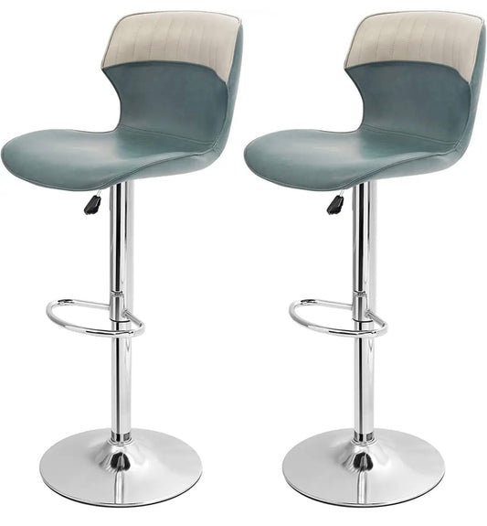 2 Blue/Gray Bar Stools