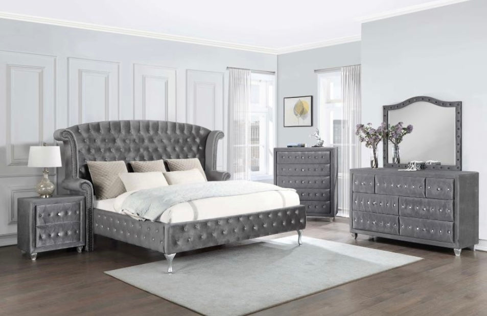 Deanna Upholstered King Bed 205101KE
