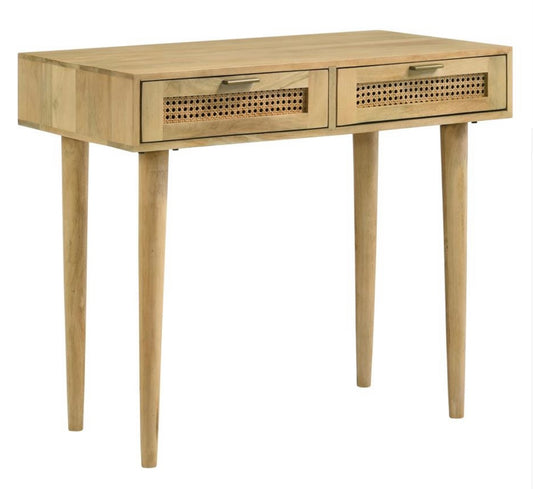 Zamora Rectangular 2-drawer Accent Writing Desk Natural 959575