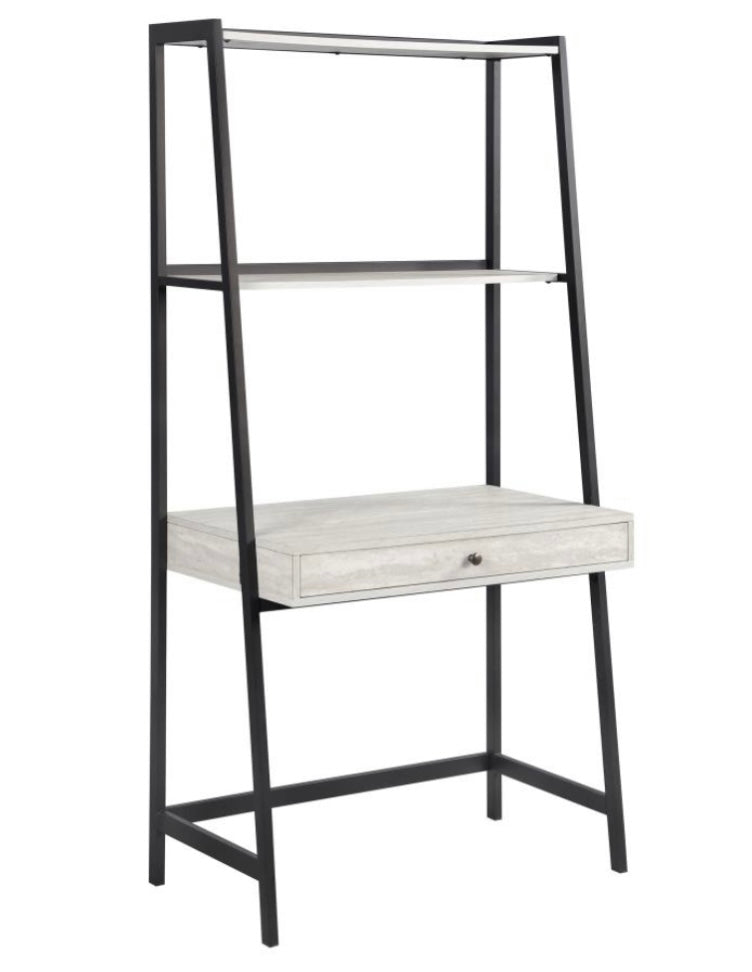 Pinckard 3-piece Ladder Desk Set Grey Stone Herringbone and Black 805801-S3
