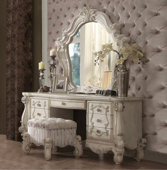 3 PCS Versailles Vanity Desk, Mirror and Stool 21137