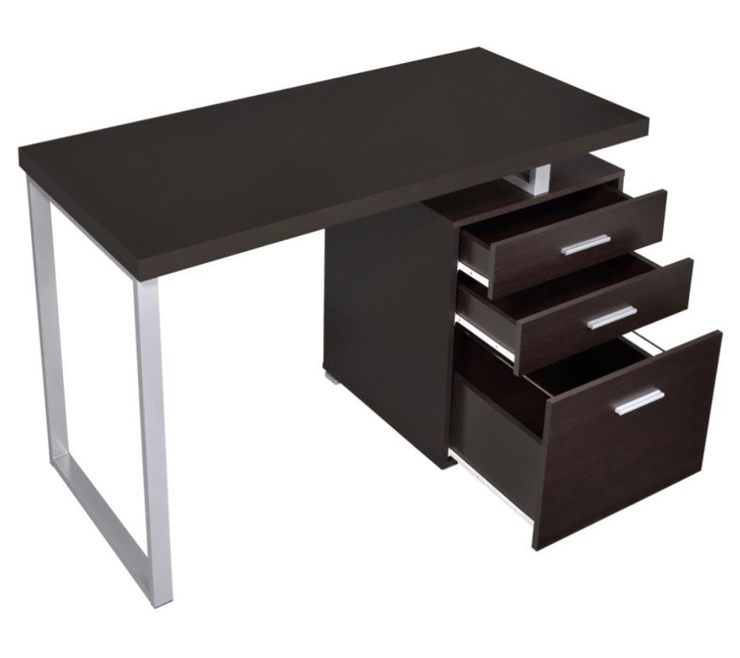 Brennan 3-drawer Office Desk Cappuccino 800519