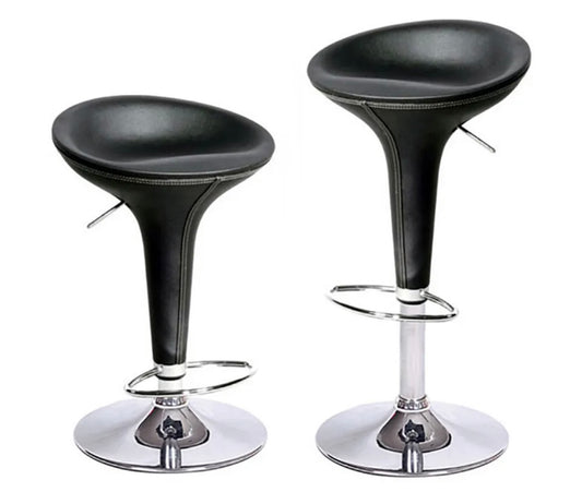 2 Black Bar Stools