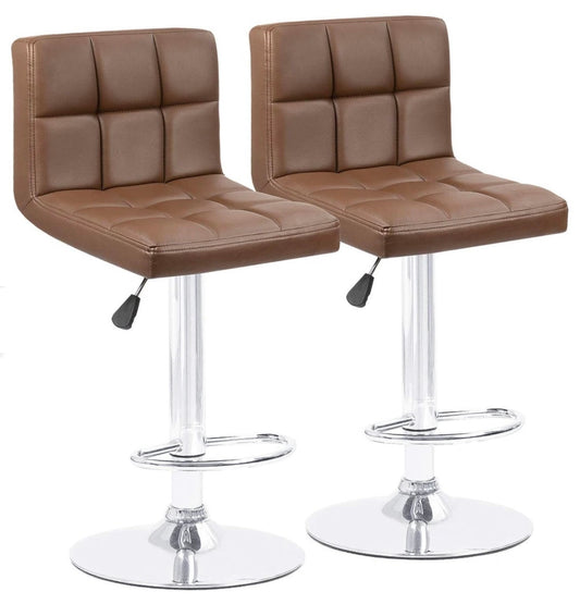 2 Brown Bar Stools