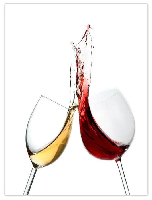 Wine Glasses Glass Wall Art SHS1025-1