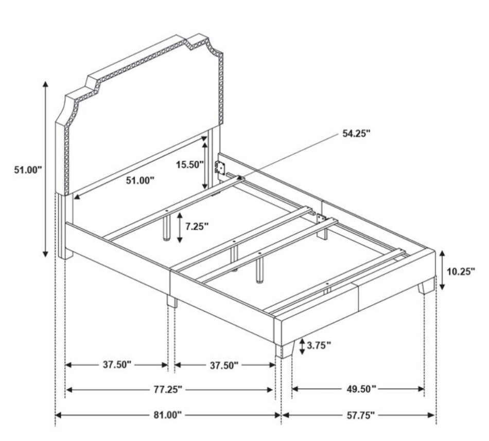 Tamarac Upholstered Full Bed 310063F