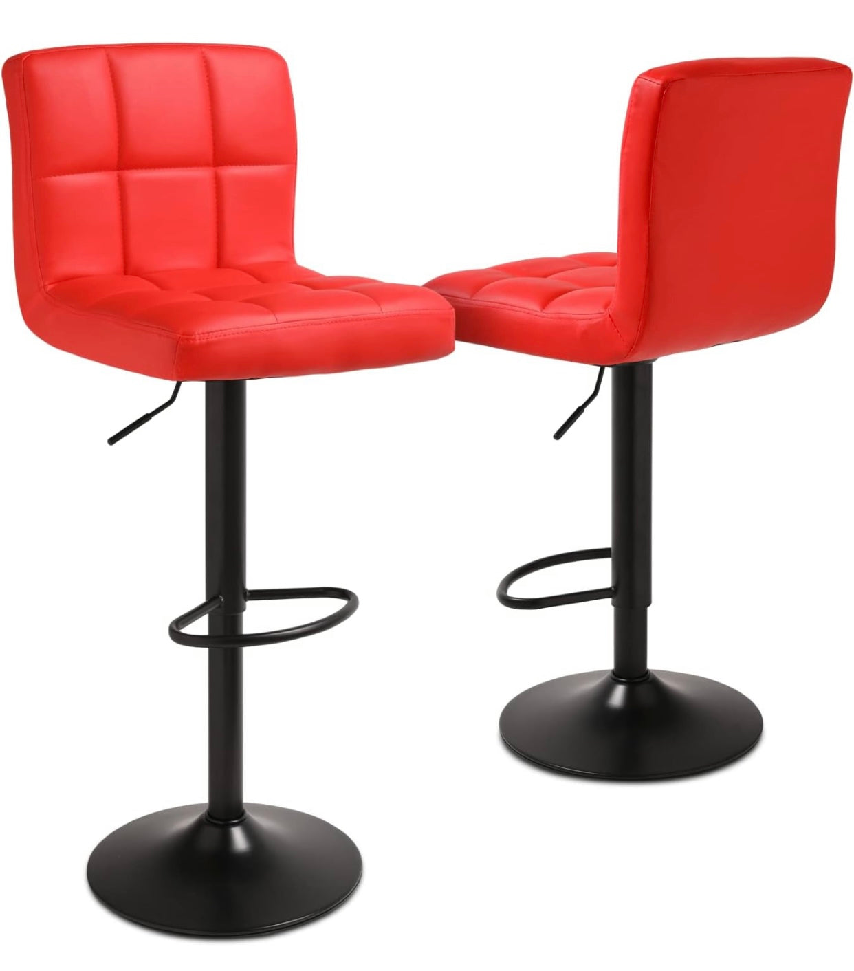 2 Red Bar Stools