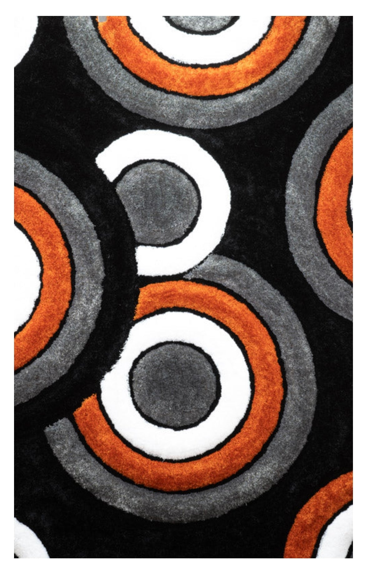 Orange Circles Area Rug SH1903ORANGE