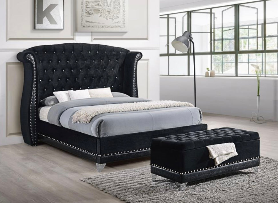 Barzini Upholstered King Bed 300643KE