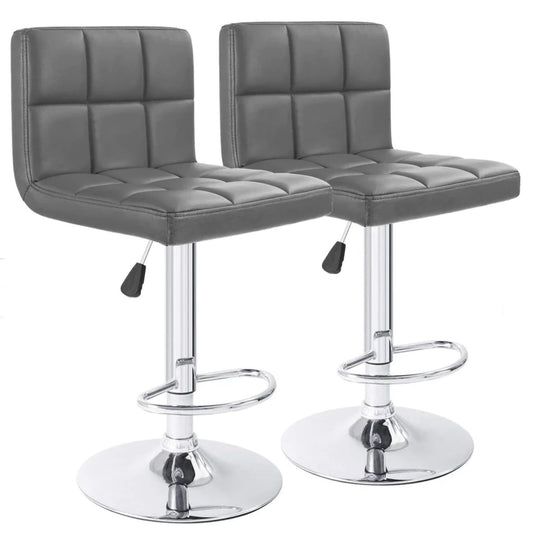 2 Dark Gray Bar Stools