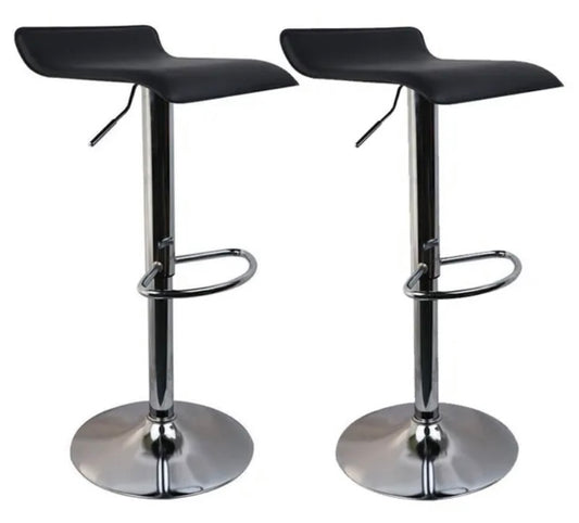 2 Black Bar Stools