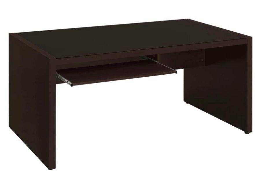 Skeena Computer Desk with Keyboard Drawer Cappuccino 800901