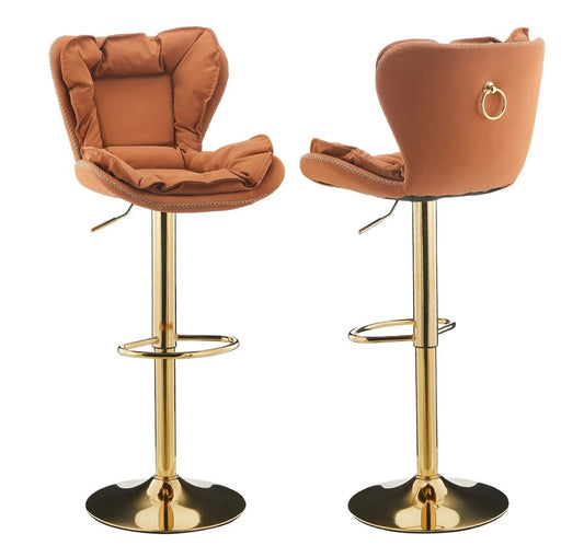 2 Brown Bar Stools