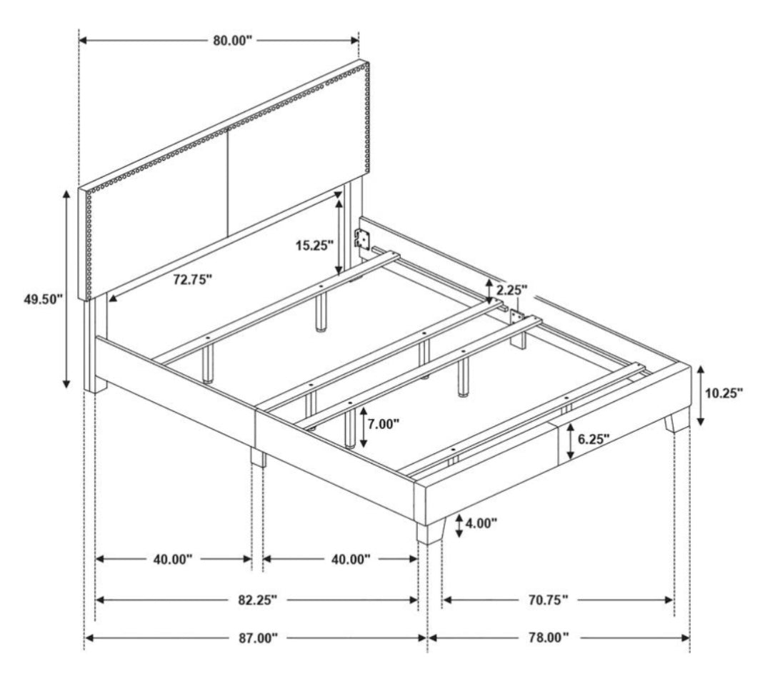 Boyd Upholstered King Bed 350051KE